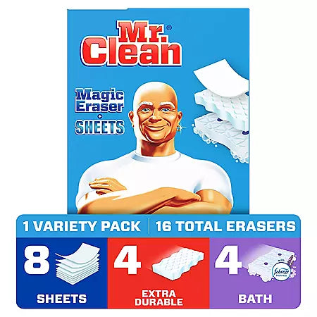 Mr. Clean Magic Eraser Household Cleaning Pads Variety pack, 16 ct. 