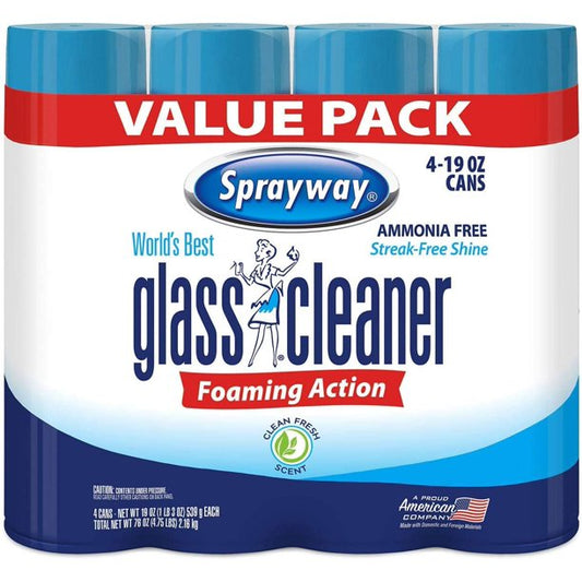 Sprayway Glass Cleaner 4-19 oz Cans (VALUE PACK)