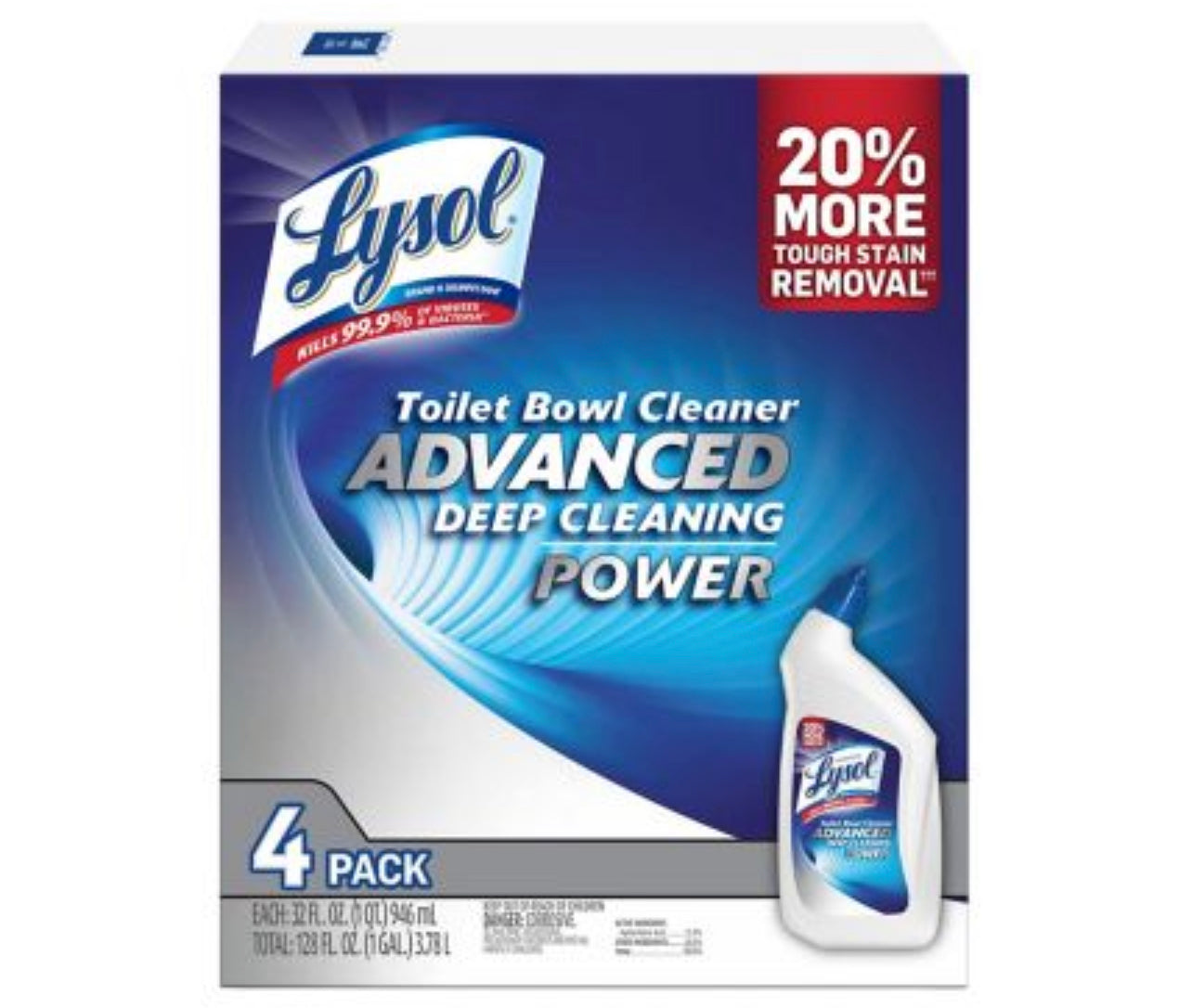 Lysol advanced Toilet Bowl Cleaner 4 Pack/32 oz.